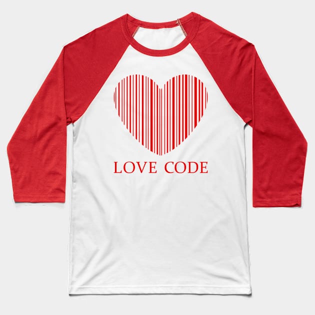 Love code Baseball T-Shirt by Florin Tenica